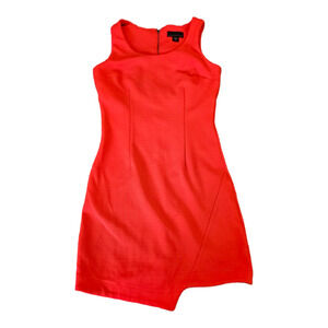 Attention Small Orange Sleeveless Short Dress